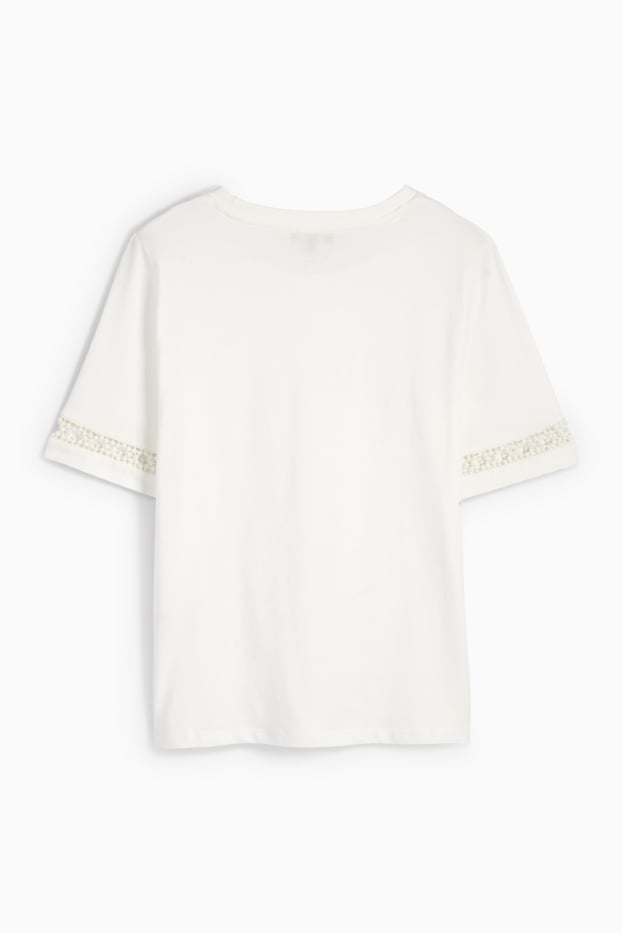 Damen - T-Shirt - weiß