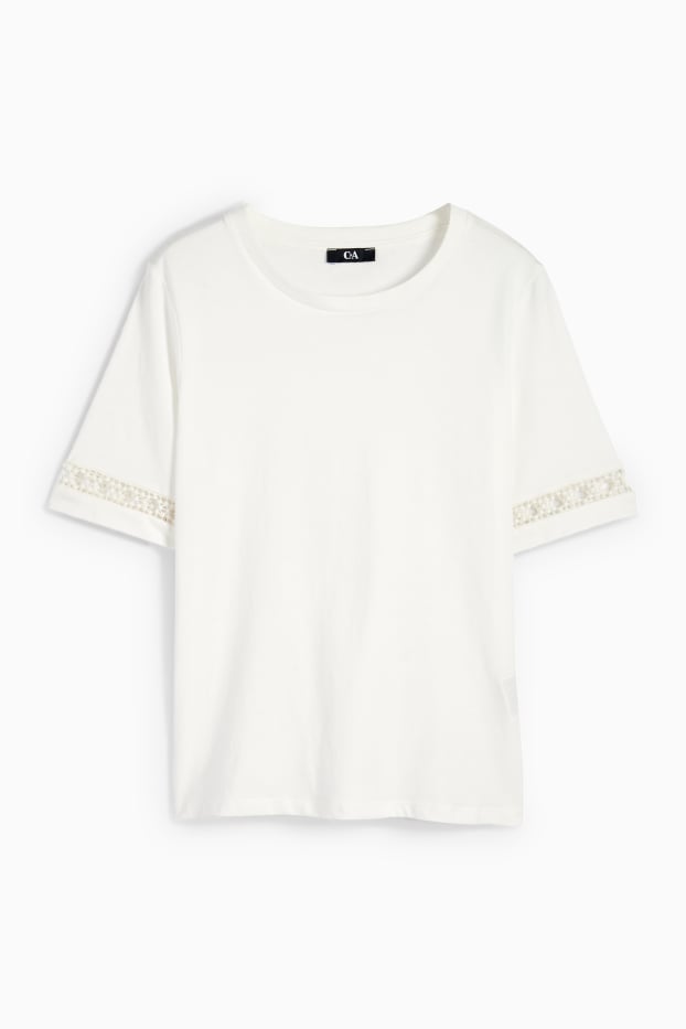 Damen - T-Shirt - weiß