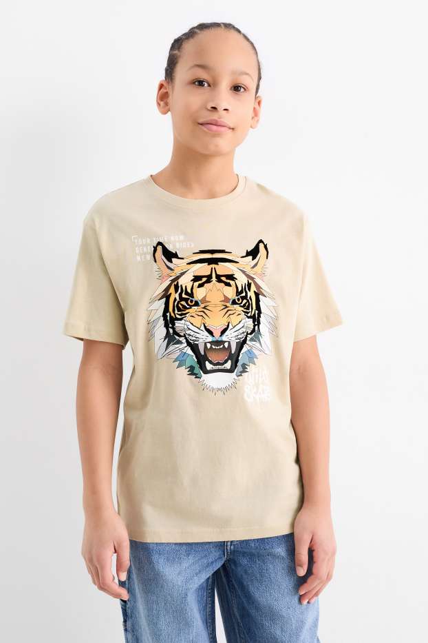 Bambini - Tigre - t-shirt - beige chiaro