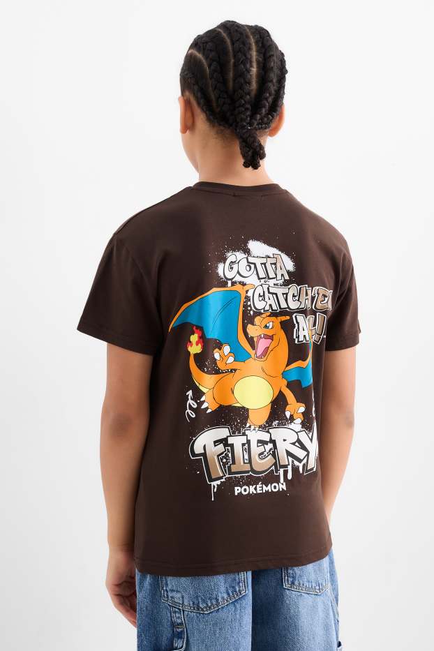Children Boys - Pokémon - T-shirt - brown