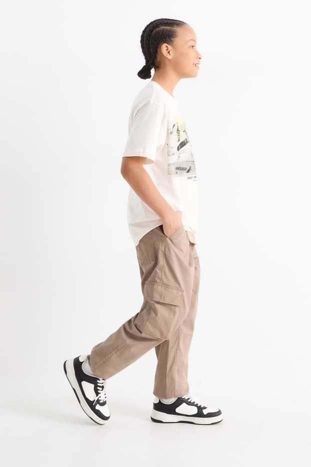 Children Boys - Cargo trousers - taupe