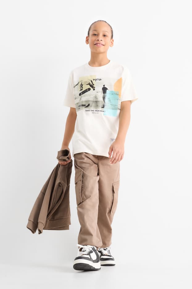 Children Boys - Cargo trousers - taupe