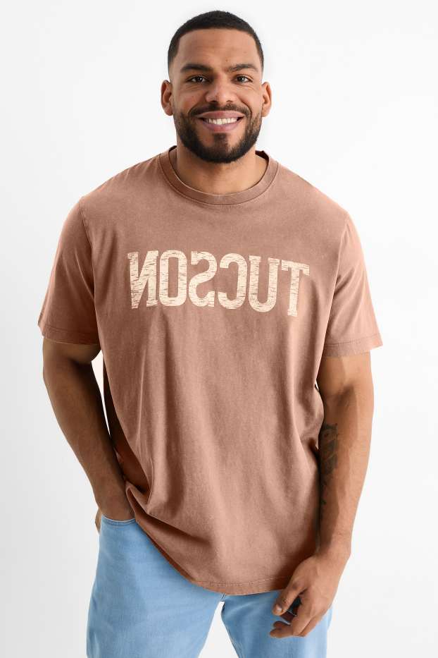Men - T-shirt - brown