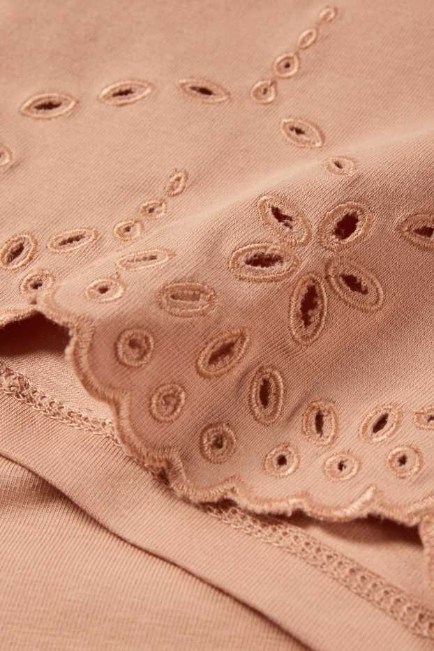Children Girls - Short sleeve T-shirt - apricot