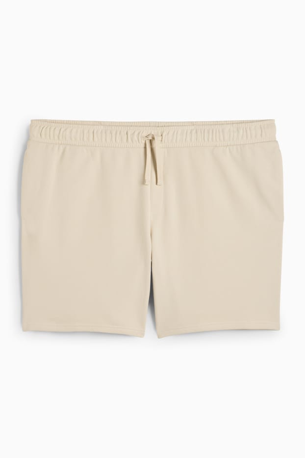 Home - Pantalons curts de xandall - beix clar