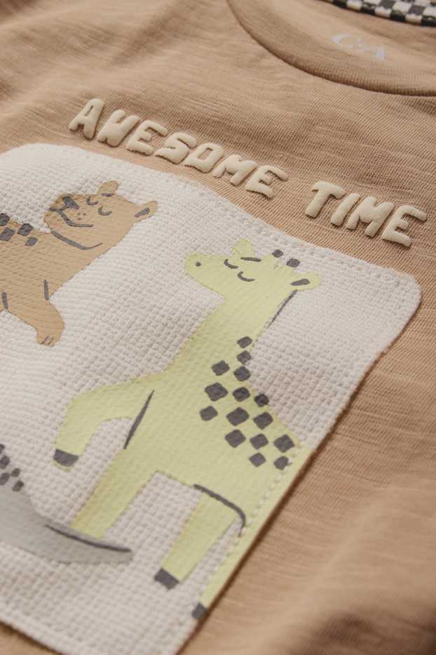 Nadó nen - Animals salvatges - samarreta de mànigues curtes per a nadó - talp