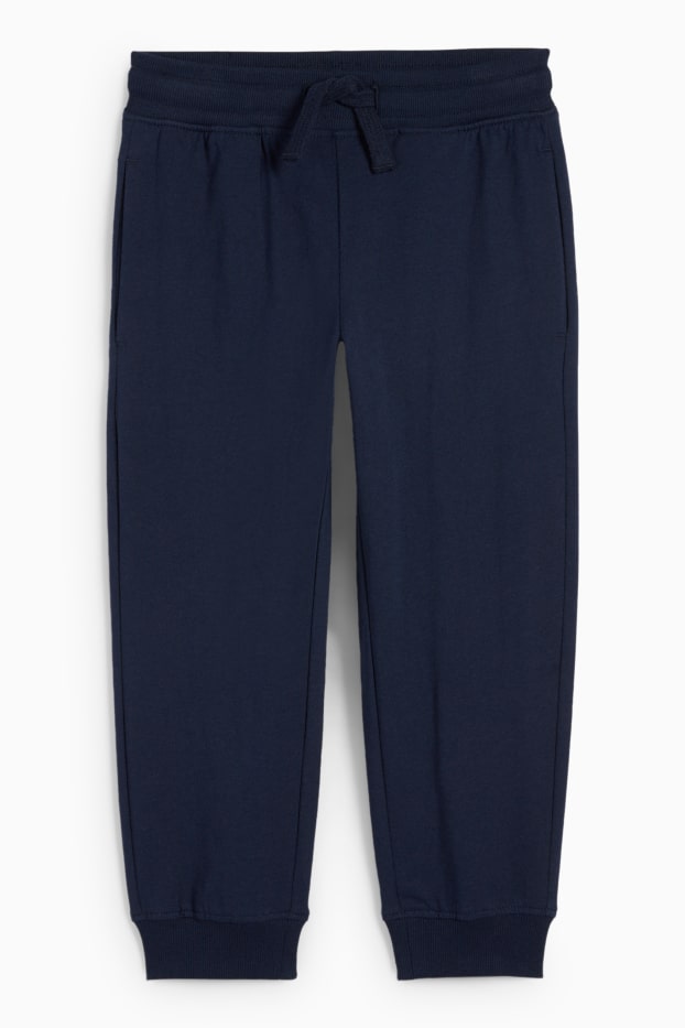 Děti - chlapci - Teplákové kalhoty - tmavomodrá