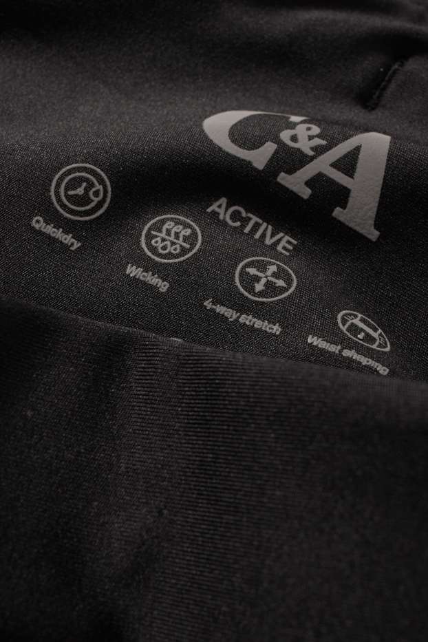 Damen - Radlerhose - 4 Way Stretch - schwarz