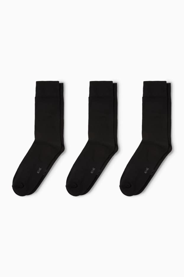 Herren - Multipack 3er - Socken - schwarz