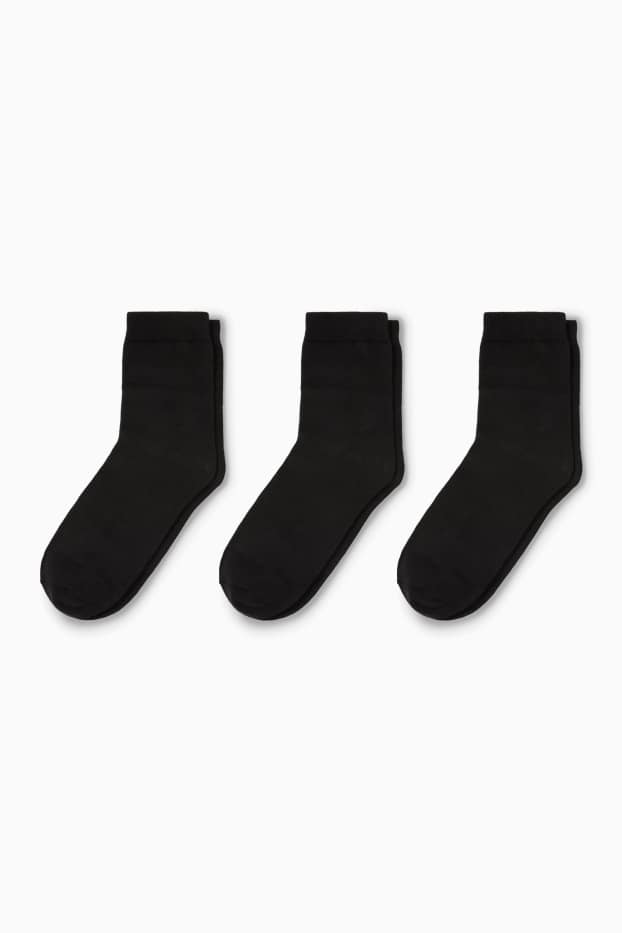 Damen - Multipack 3er - Socken - schwarz