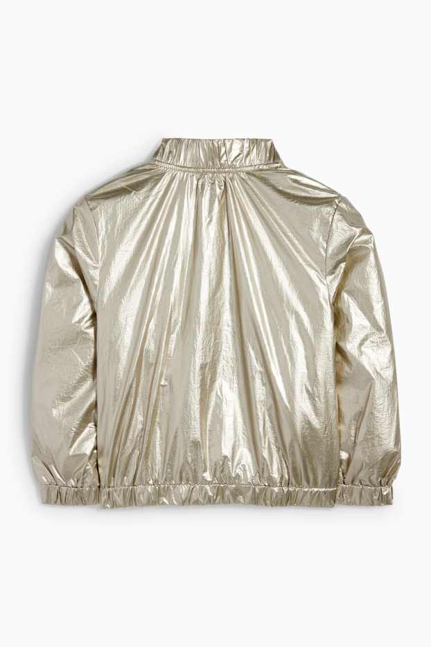 Kinder Mädchen - Blouson - glänzend - gold