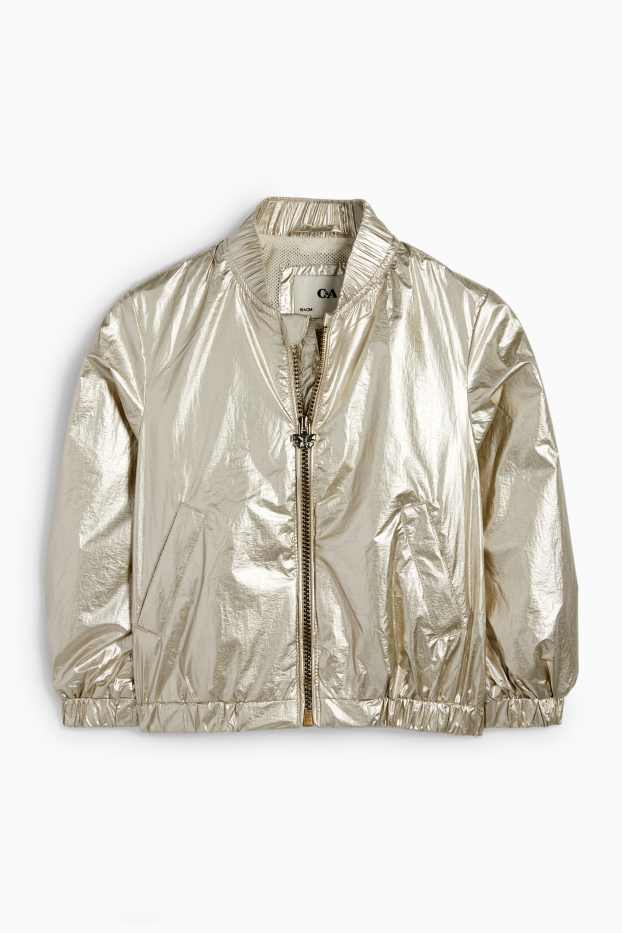 Kinder Mädchen - Blouson - glänzend - gold