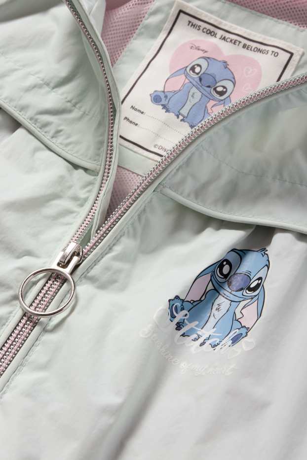 Kinder Mädchen - Lilo & Stitch - Jacke mit Kapuze - mintgrün