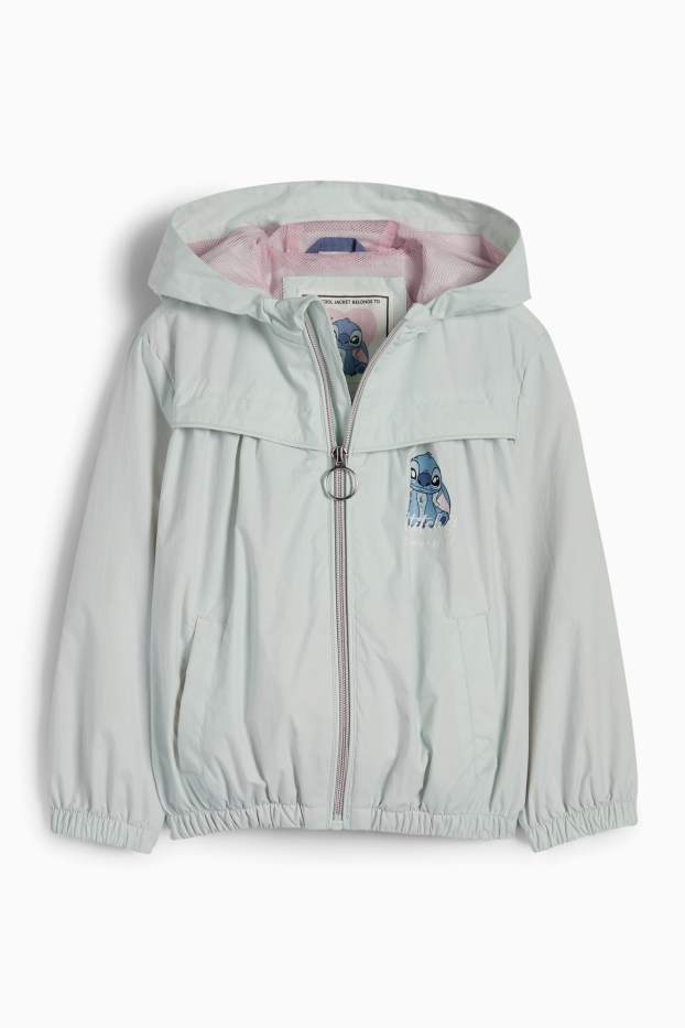 Kinder Mädchen - Lilo & Stitch - Jacke mit Kapuze - mintgrün