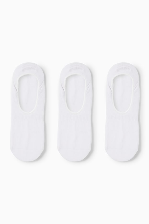 Herren - Multipack 3er - Füßlinge - weiß