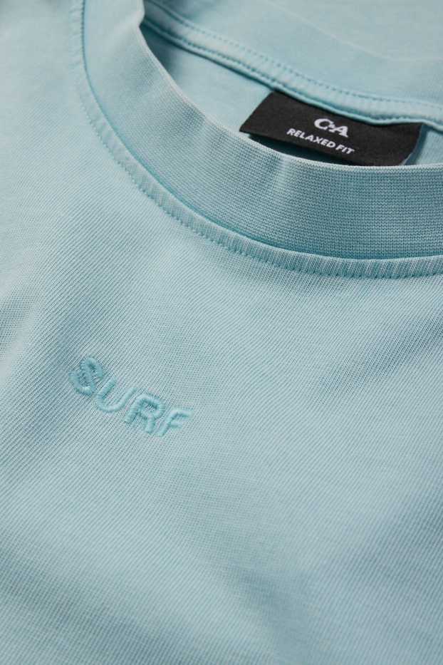 Uomo - T-shirt - relaxed fit - turchese