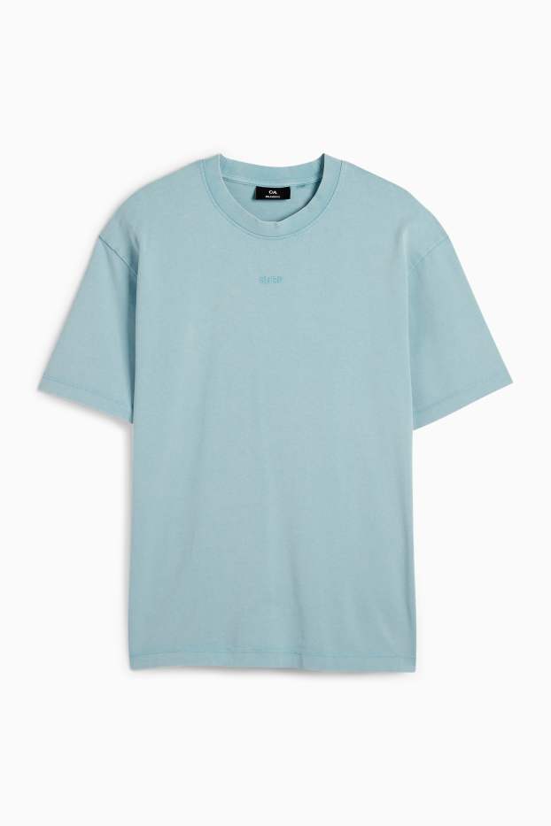 Uomo - T-shirt - relaxed fit - turchese