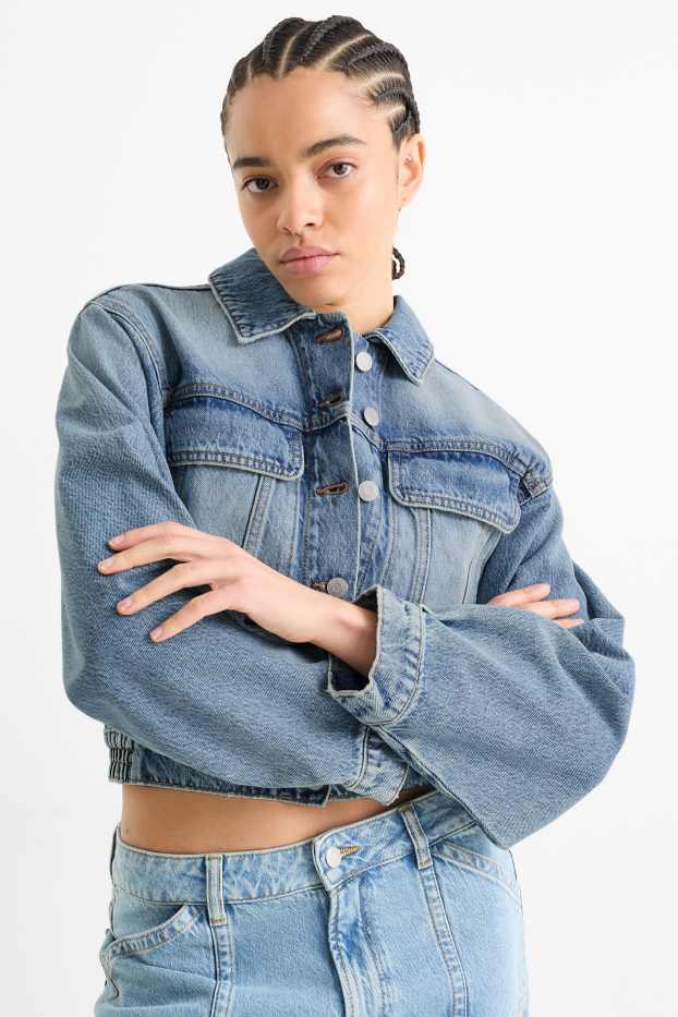 Damen - Jeansjacke - jeansblau