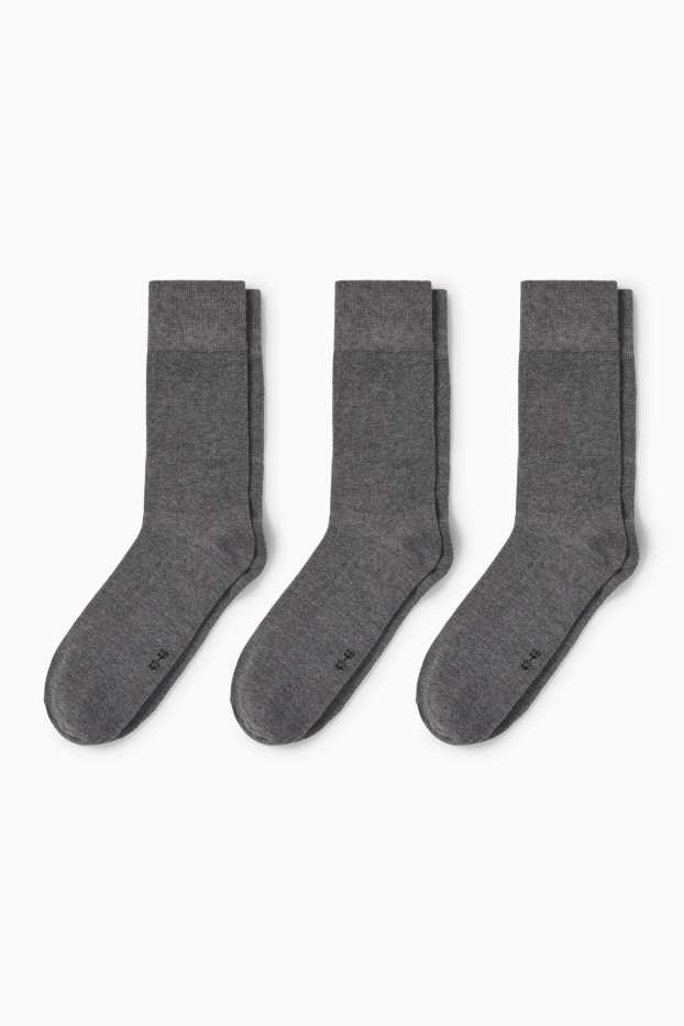 Home - Paquet de 3 - mitjons - gris jaspiat