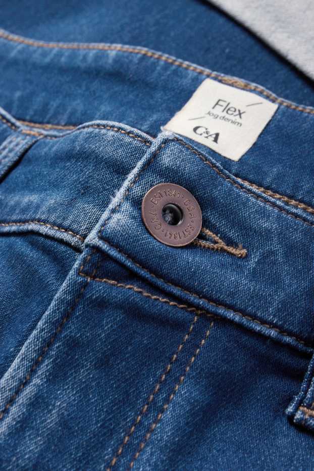 Heren - Korte spijkerbroek - Flex jog denim - jeansblauw