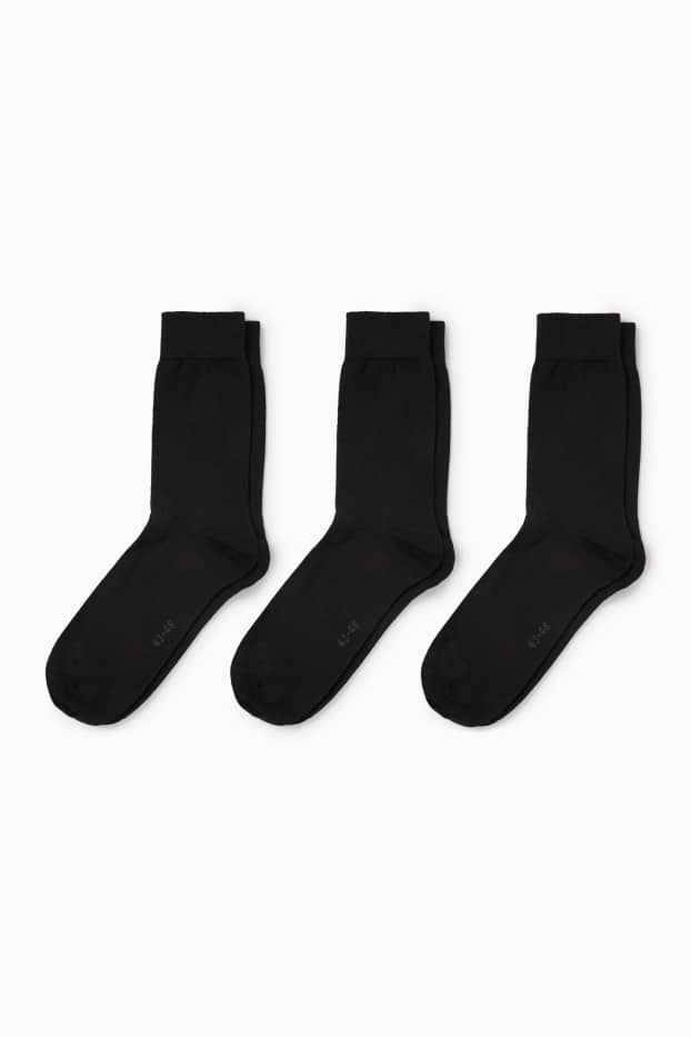 Herren - Multipack 3er - Socken - LYCRA® - schwarz