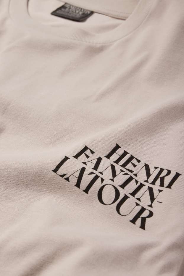 Herren - T-Shirt - Oversized - hellgrau