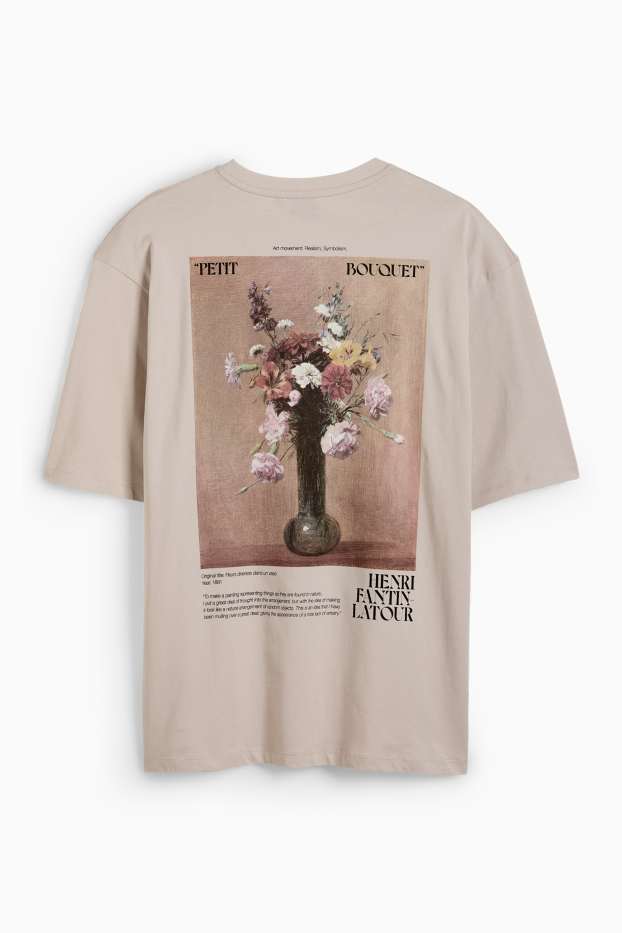 Herren - T-Shirt - Oversized - hellgrau