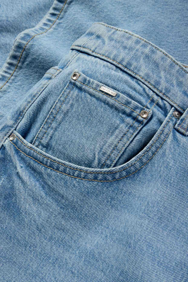 Dames - Wide leg jeans - high waist - jeanslichtblauw