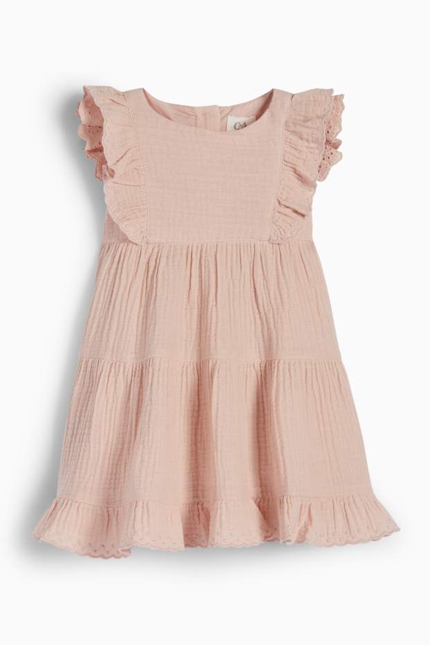 Baby: meisjes - Babyjurk - roze