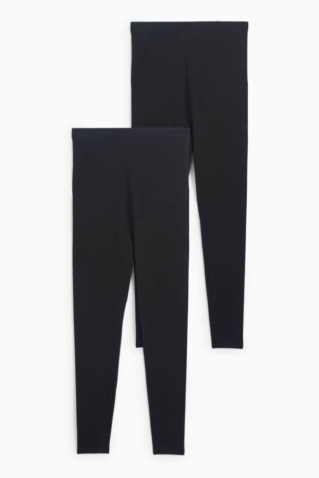 Dona - Paquet de 2 - leggings de maternitat - negre