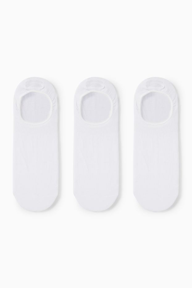 Hommes - Lot de 3 paires - chaussinettes - blanc