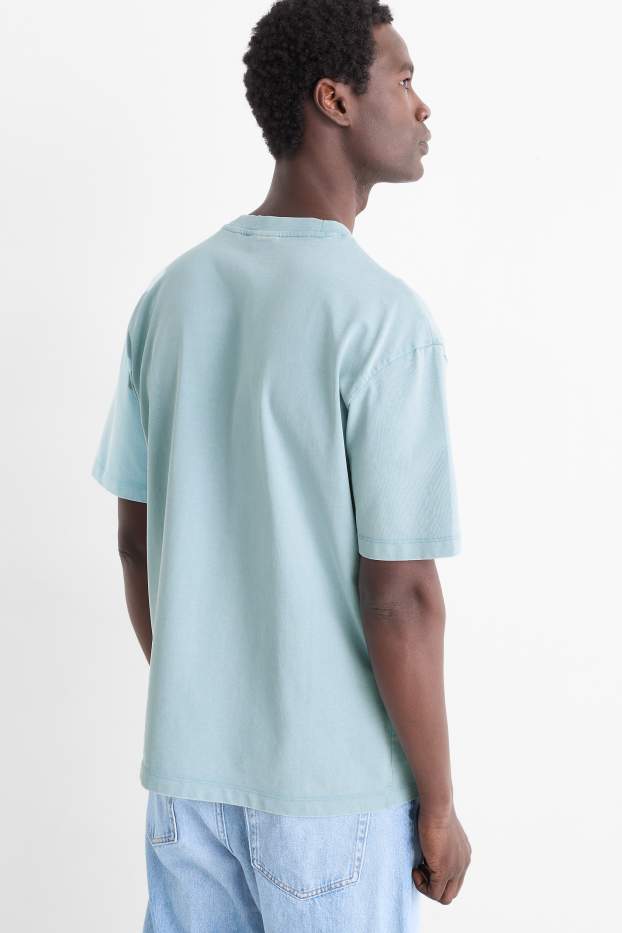 Uomo - T-shirt - relaxed fit - turchese
