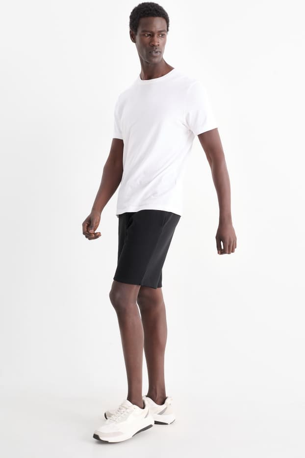 Men - Sweat shorts - black