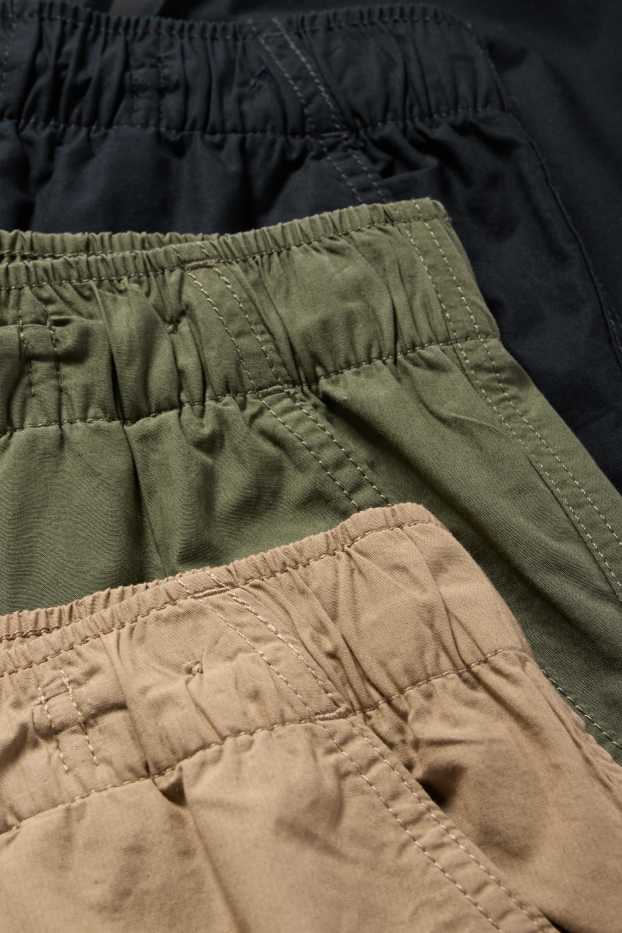 Kinder Jungen - Multipack 3er - Bermudas - taupe