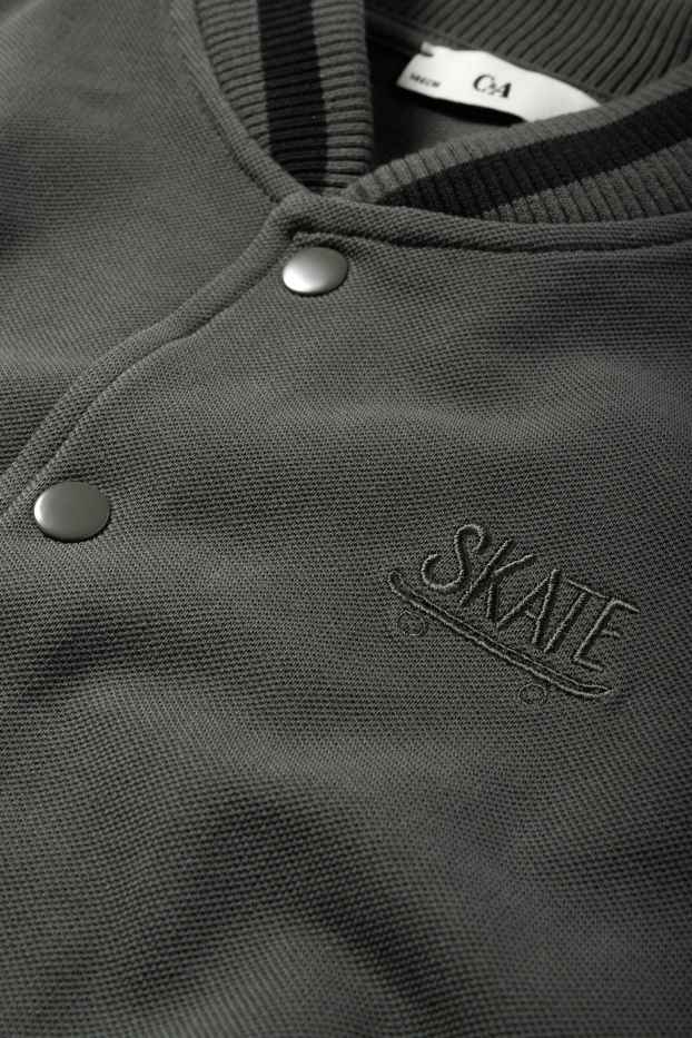 Nen - Patinador - jaqueta d’estil universitari - estructurada - verd fosc