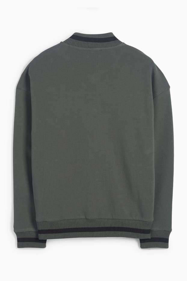 Nen - Patinador - jaqueta d’estil universitari - estructurada - verd fosc