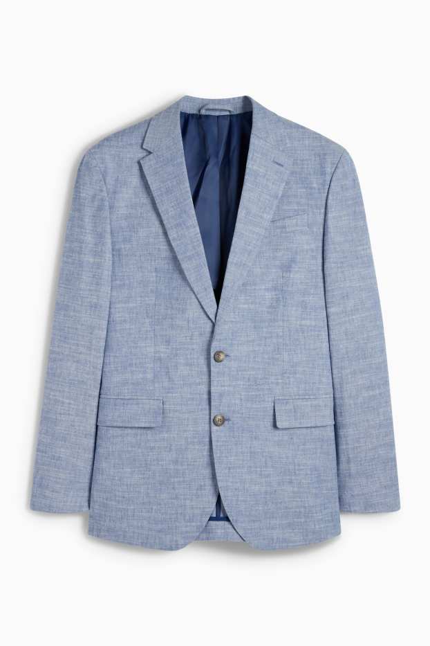 Home - Americana amb component de lli - regular fit - Flex - blau