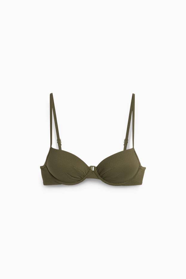 Damen - Bikini-Top mit Bügel - wattiert - LYCRA® XTRA LIFE™ - dunkelgrün