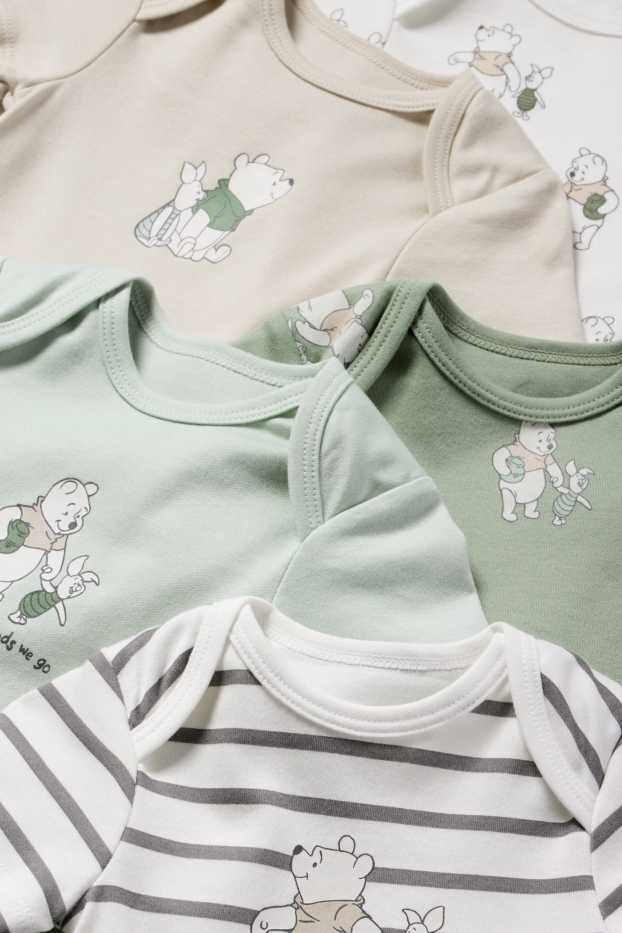 Unisex - Multipack 5er - Winnie Puuh - Baby-Body - grün