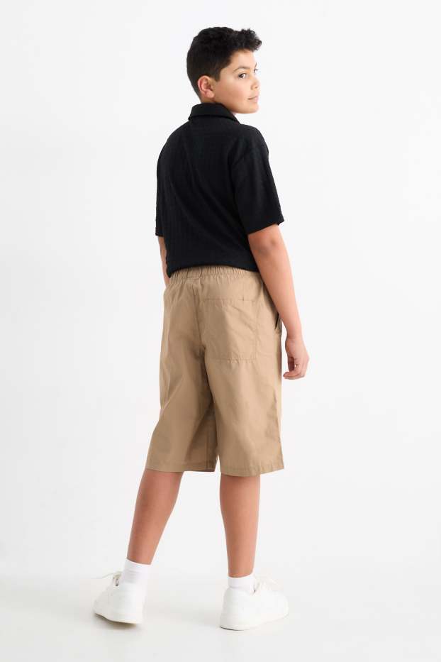 Kinder Jungen - Multipack 3er - Bermudas - taupe