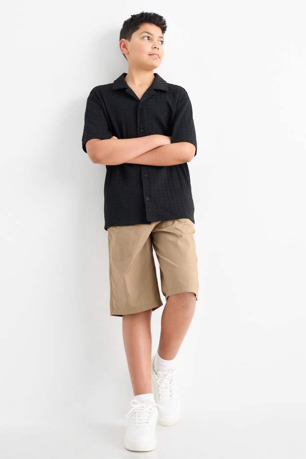 Kinder Jungen - Multipack 3er - Bermudas - taupe