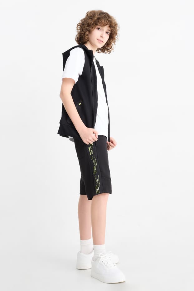 Enfants garçons - Bermuda en molleton - noir