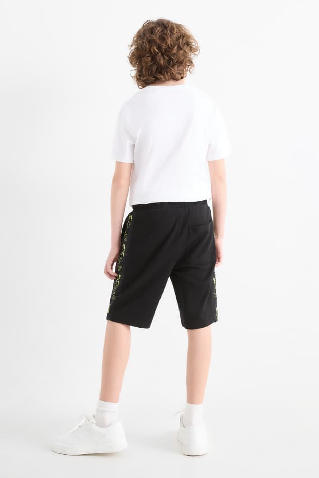 Enfants garçons - Bermuda en molleton - noir