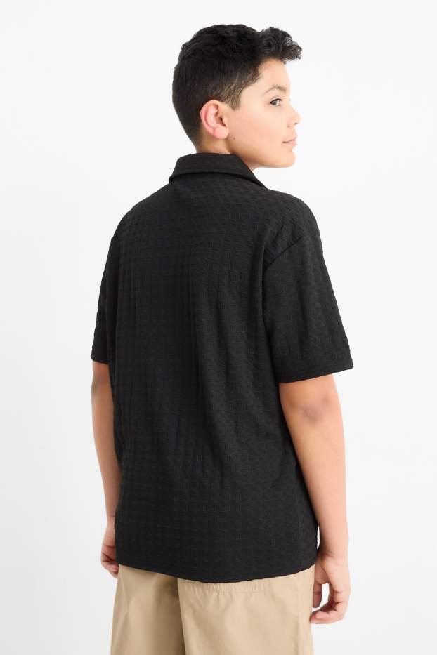Copii - Băieți - Cămașă - structurată - negru
