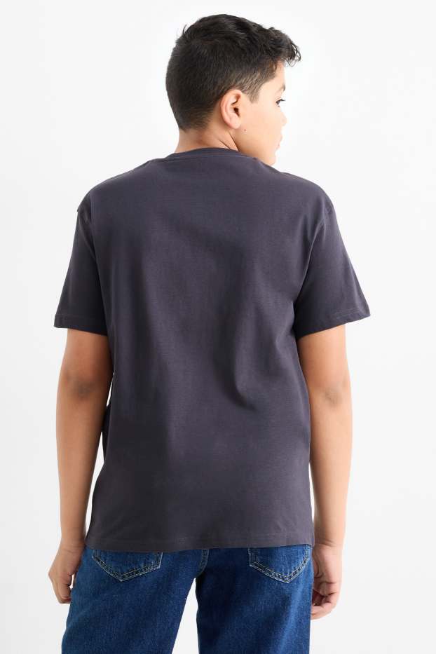 Enfants garçons - Jeux vidéo - T-shirt - gris foncé