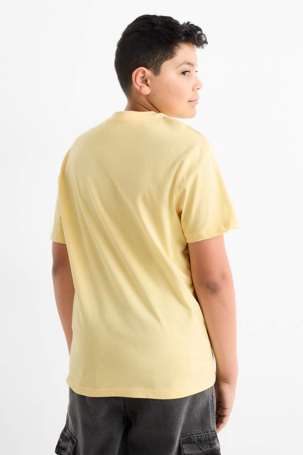 Enfants garçons - Lot de 2 - BMX - T-shirt - jaune