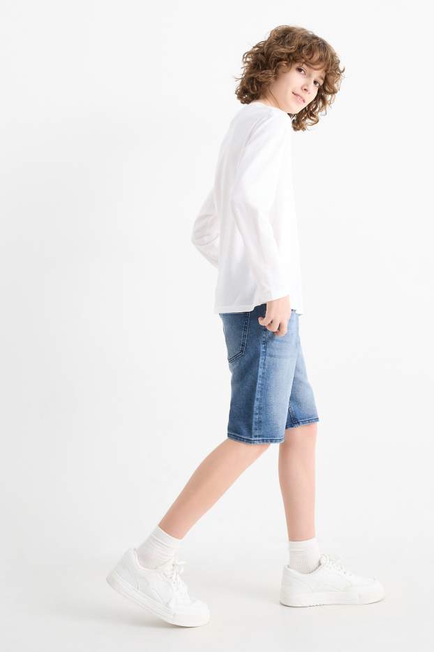 Enfants garçons - Lot de 2 - bermudas en jean - jean bleu