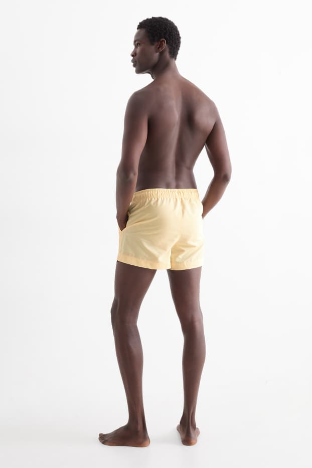 Hommes - Short de bain - jaune clair