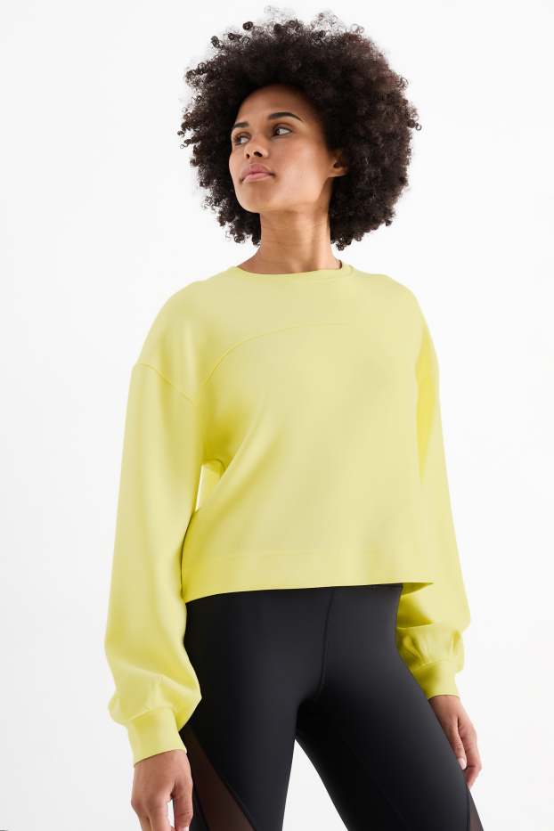 Dames - Sportsweatshirt - geel