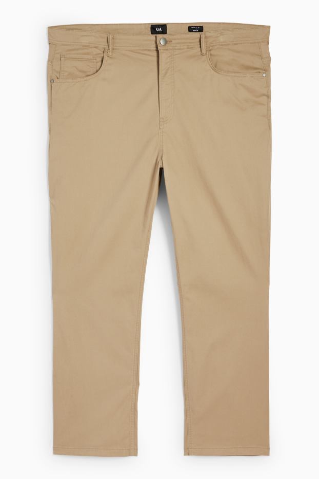 Hommes - Pantalon - regular fit - beige
